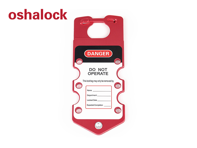 Labelled group lockout hasp